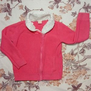 Girls Gymboree Knit Zip-Up Sweater Coat – Size S (5/6) – Preowned Cute!